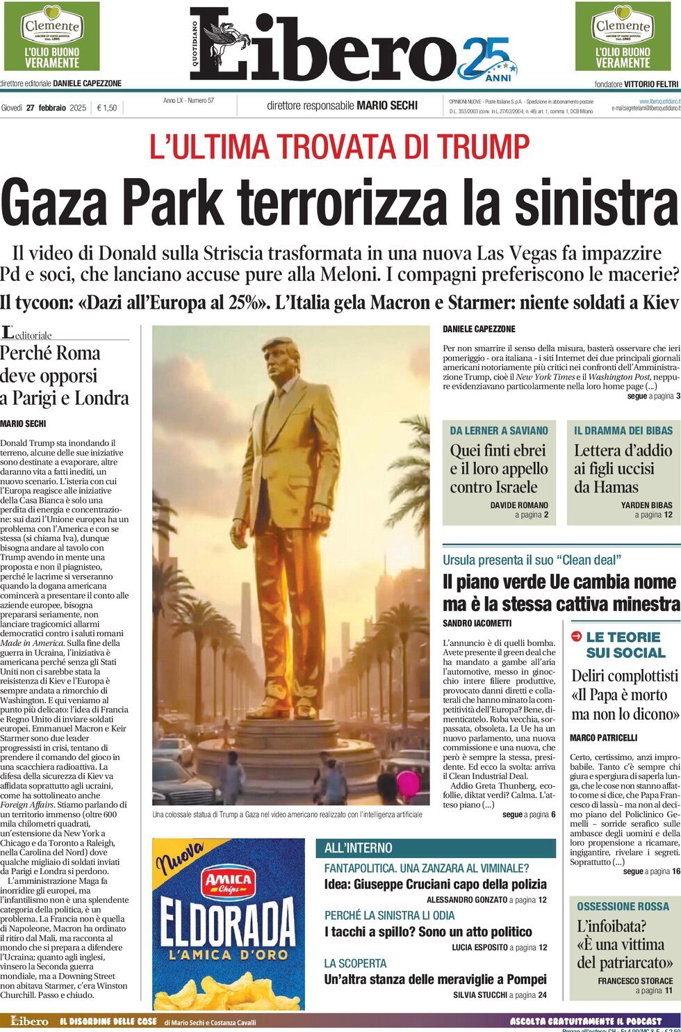 Prima-pagina-libero-edizione-di-oggi-27-02-2025