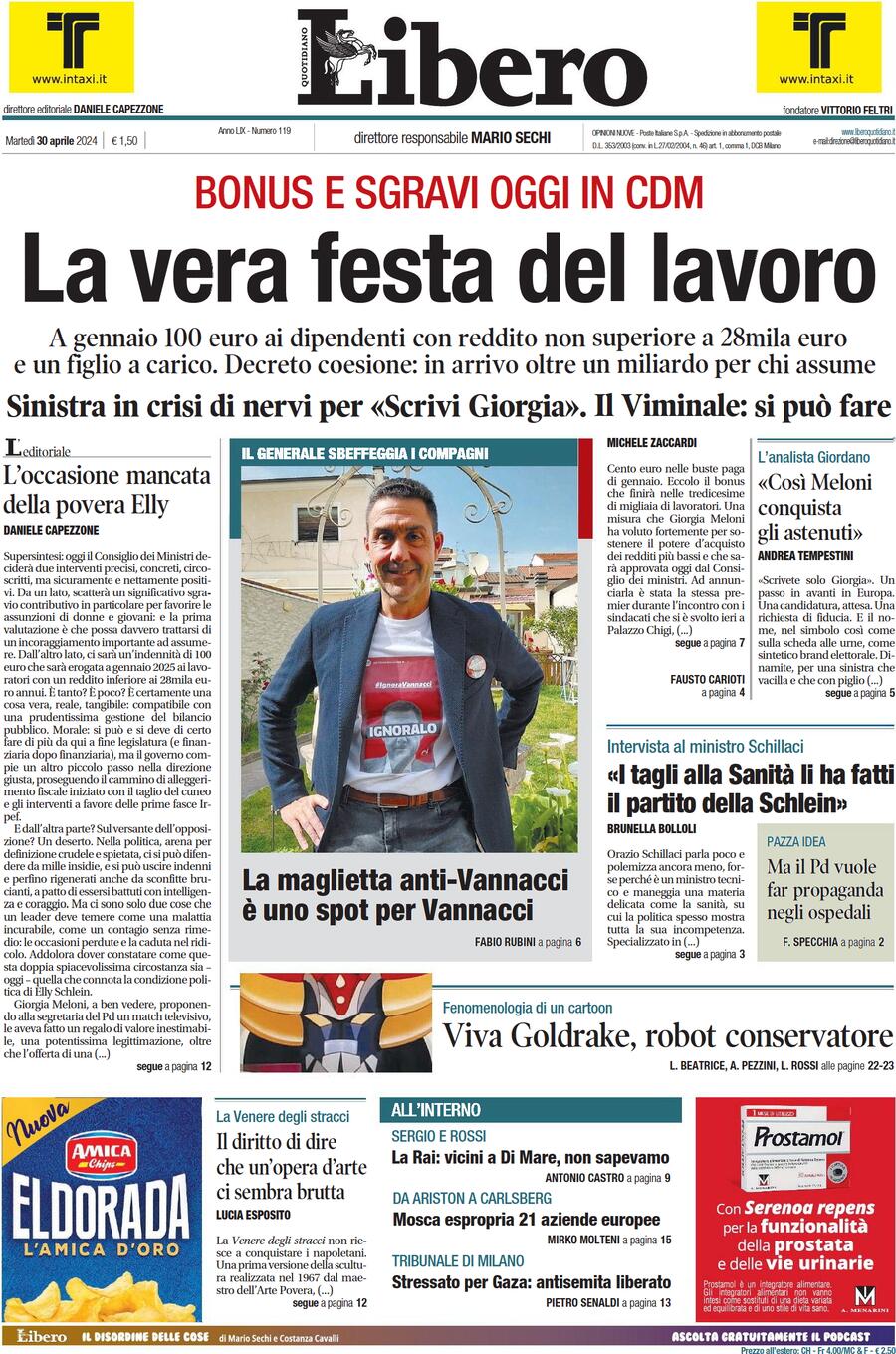 Prima-pagina-libero-edizione-di-oggi-30-04-2024