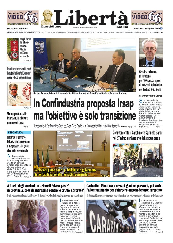 Prima-pagina-libertasicilia-edizione-di-oggi-06-12-24