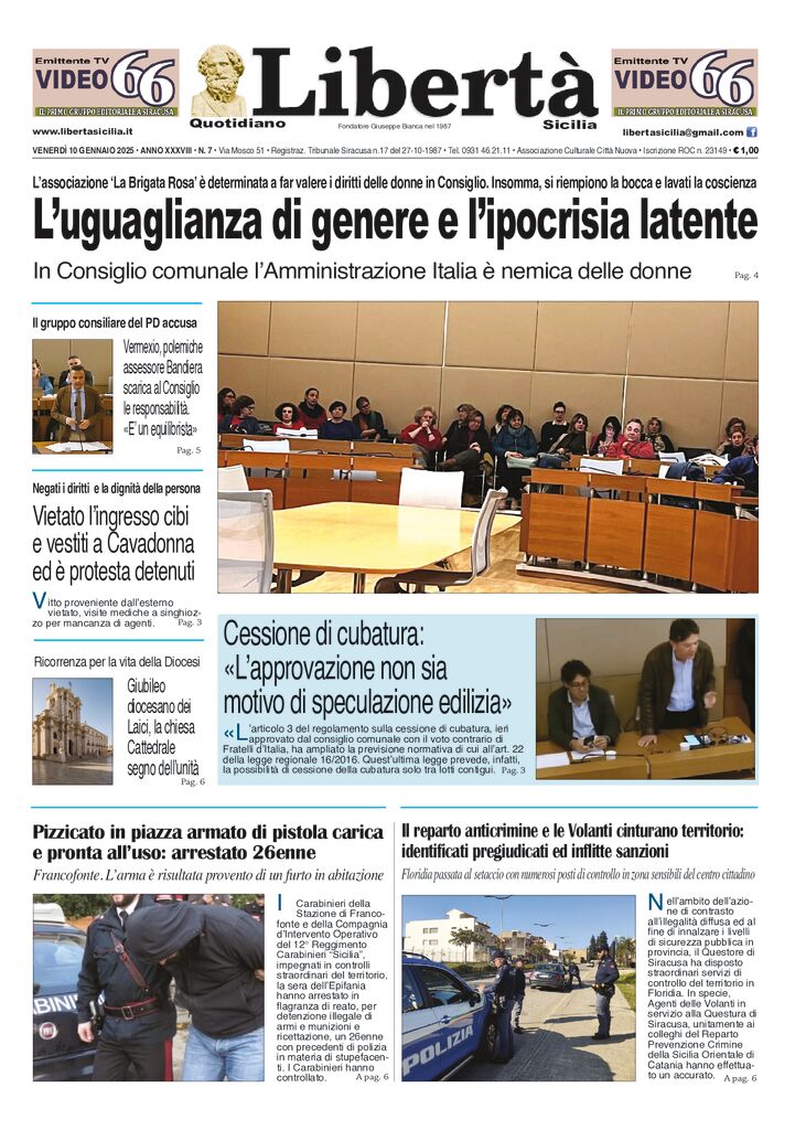 Prima-pagina-libertasicilia-edizione-di-oggi-10-01-25