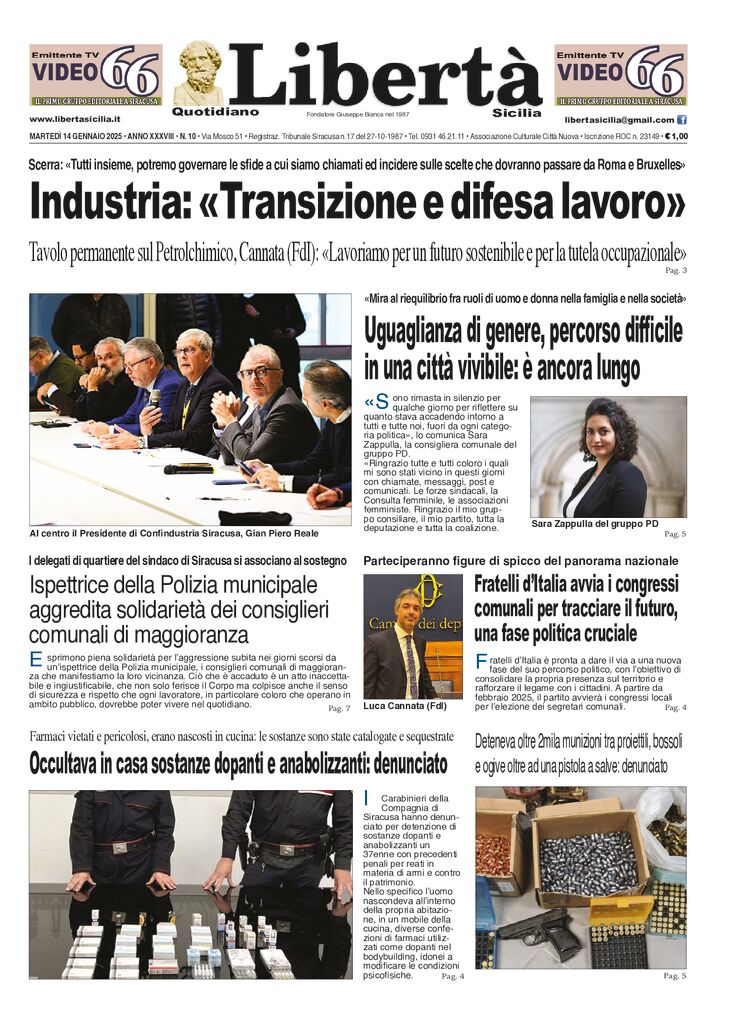 Prima-pagina-libertasicilia-edizione-di-oggi-14-01-25