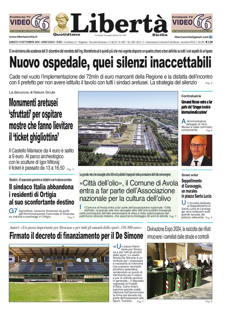 Prima-pagina-libertasicilia-edizione-di-oggi-14-09-24