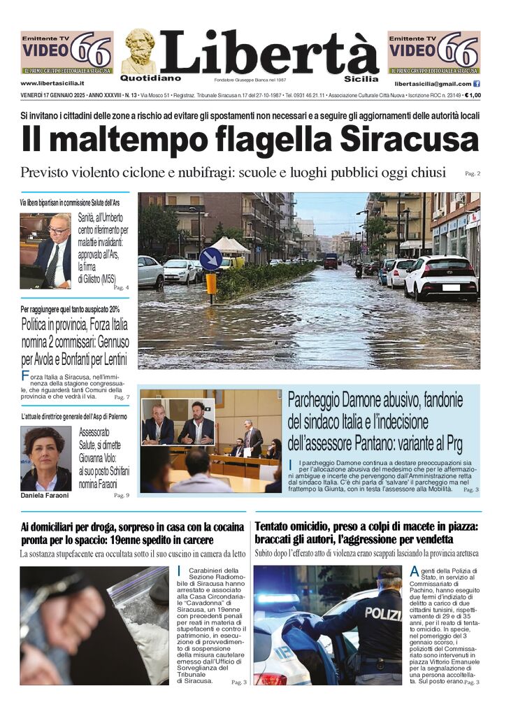 Prima-pagina-libertasicilia-edizione-di-oggi-17-01-25