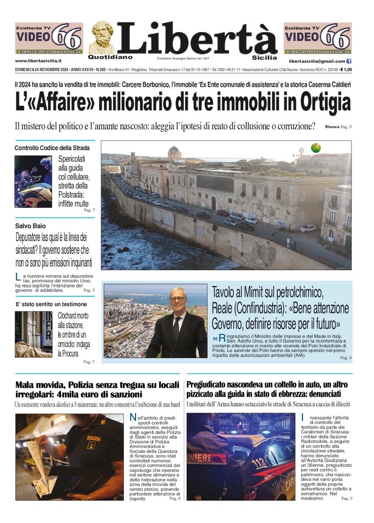 Prima-pagina-libertasicilia-edizione-di-oggi-24-11-24