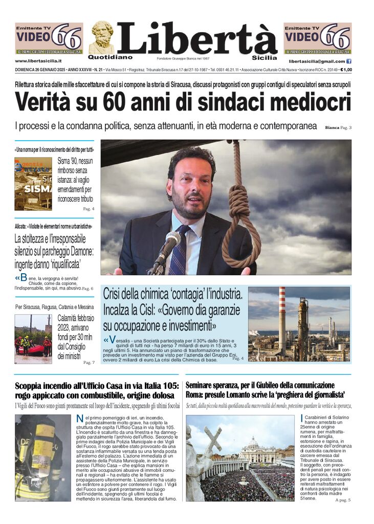 Prima-pagina-libertasicilia-edizione-di-oggi-26-01-25