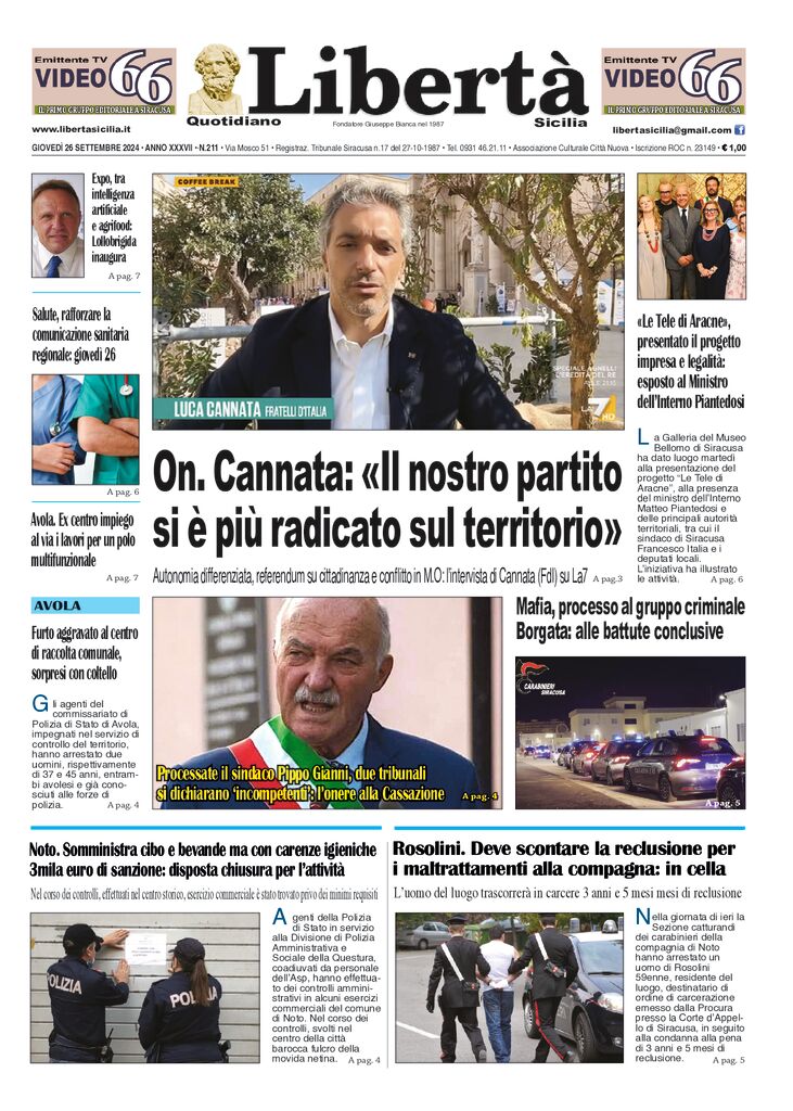 Prima-pagina-libertasicilia-edizione-di-oggi-26-09-24