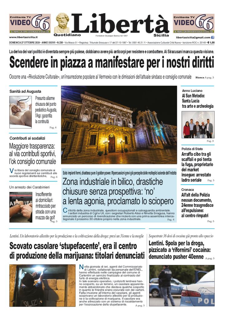 Prima-pagina-libertasicilia-edizione-di-oggi-27-10-24