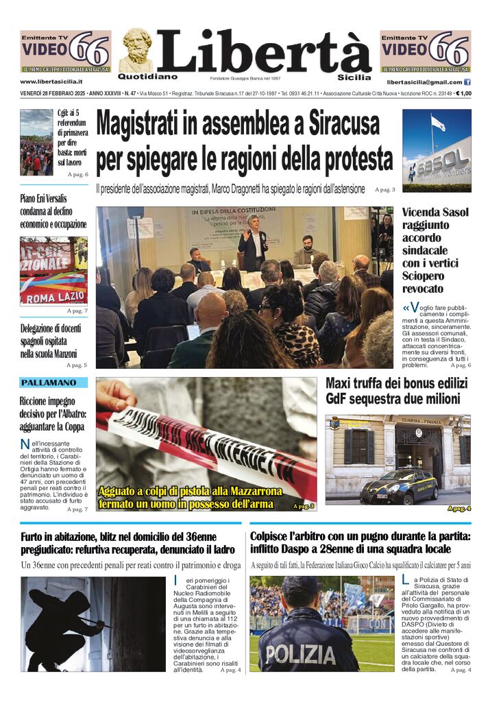 Prima-pagina-libertasicilia-edizione-di-oggi-28-02-25