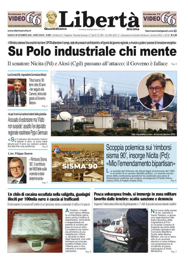 Prima-pagina-libertasicilia-edizione-di-oggi-28-12-24