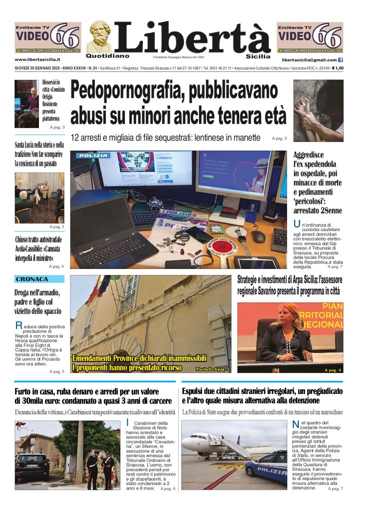 Prima-pagina-libertasicilia-edizione-di-oggi-30-01-25