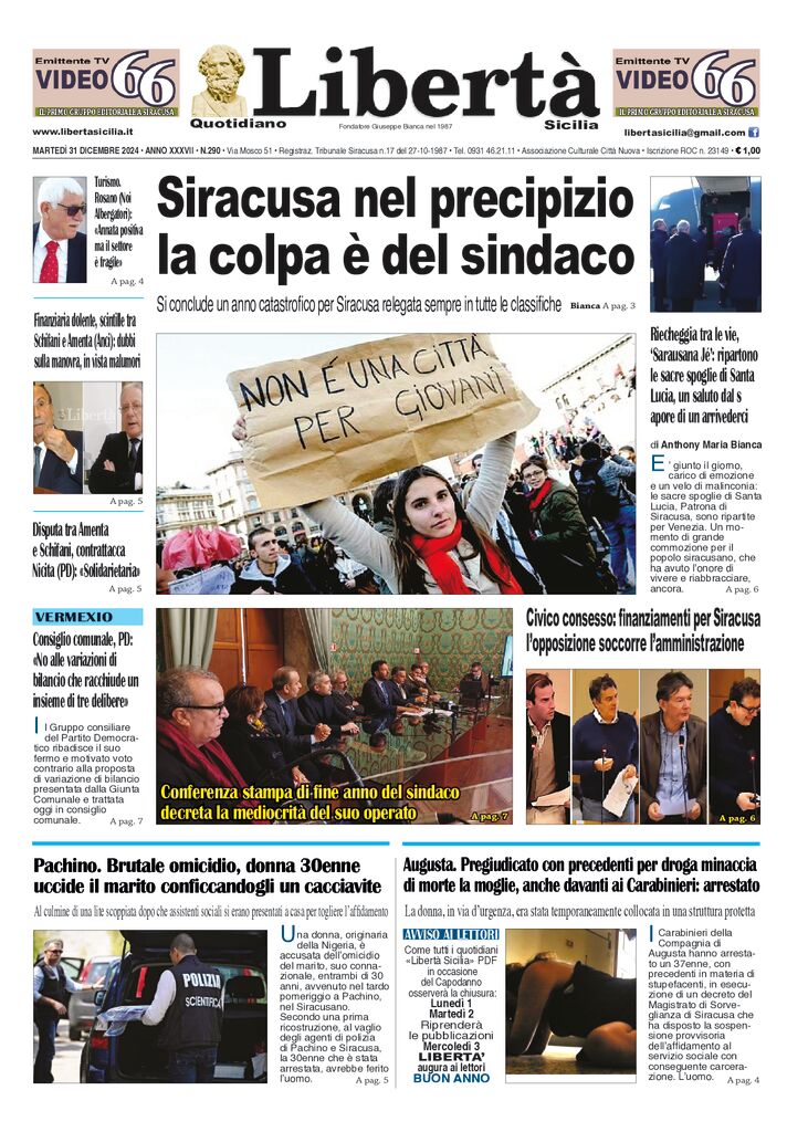 Prima-pagina-libertasicilia-edizione-di-oggi-31-12-24