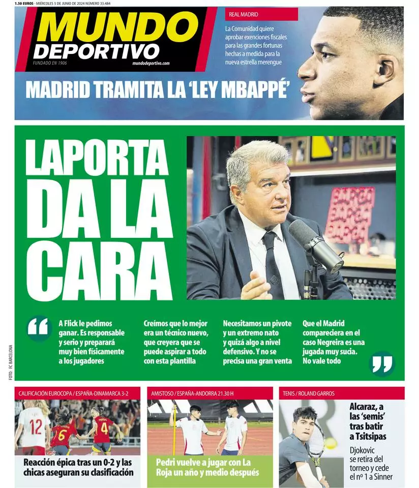 Prima-pagina-mundo_deportivo-edizione-di-oggi-05-06-2024