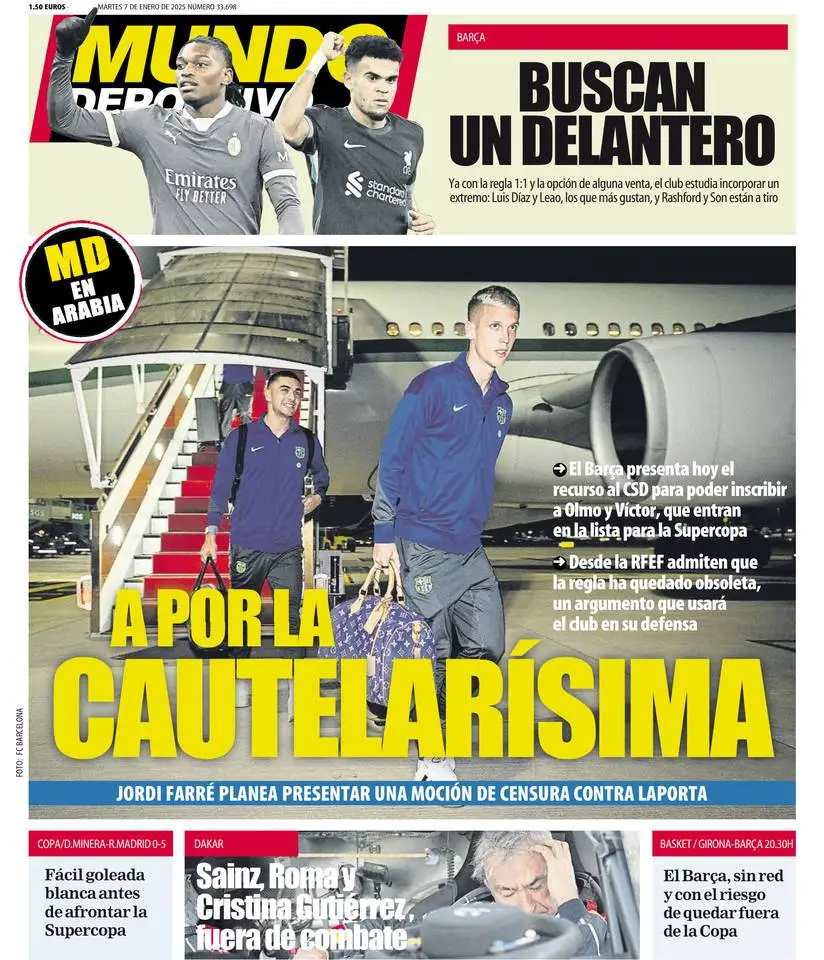 Prima-pagina-mundo_deportivo-edizione-di-oggi-07-01-2025