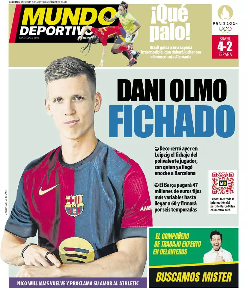 Prima-pagina-mundo_deportivo-edizione-di-oggi-07-08-2024