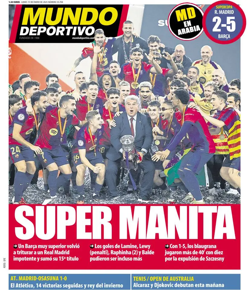 Prima-pagina-mundo_deportivo-edizione-di-oggi-13-01-2025