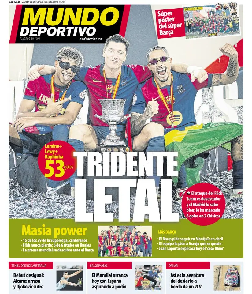 Prima-pagina-mundo_deportivo-edizione-di-oggi-14-01-2025