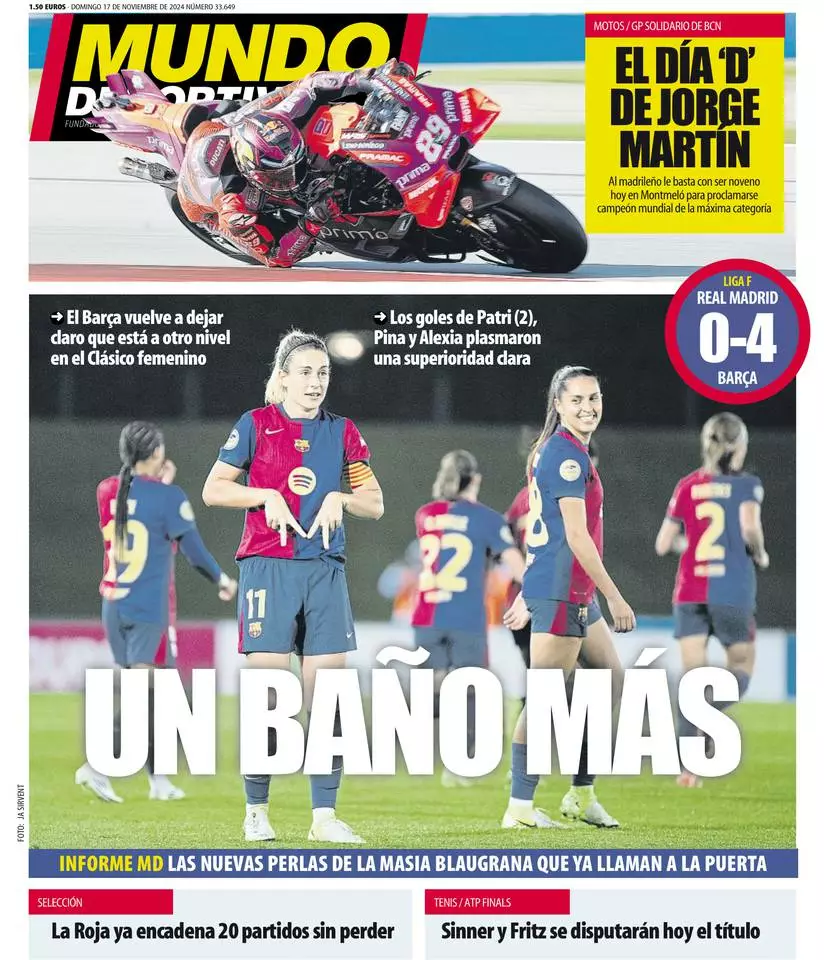 Prima-pagina-mundo_deportivo-edizione-di-oggi-17-11-2024