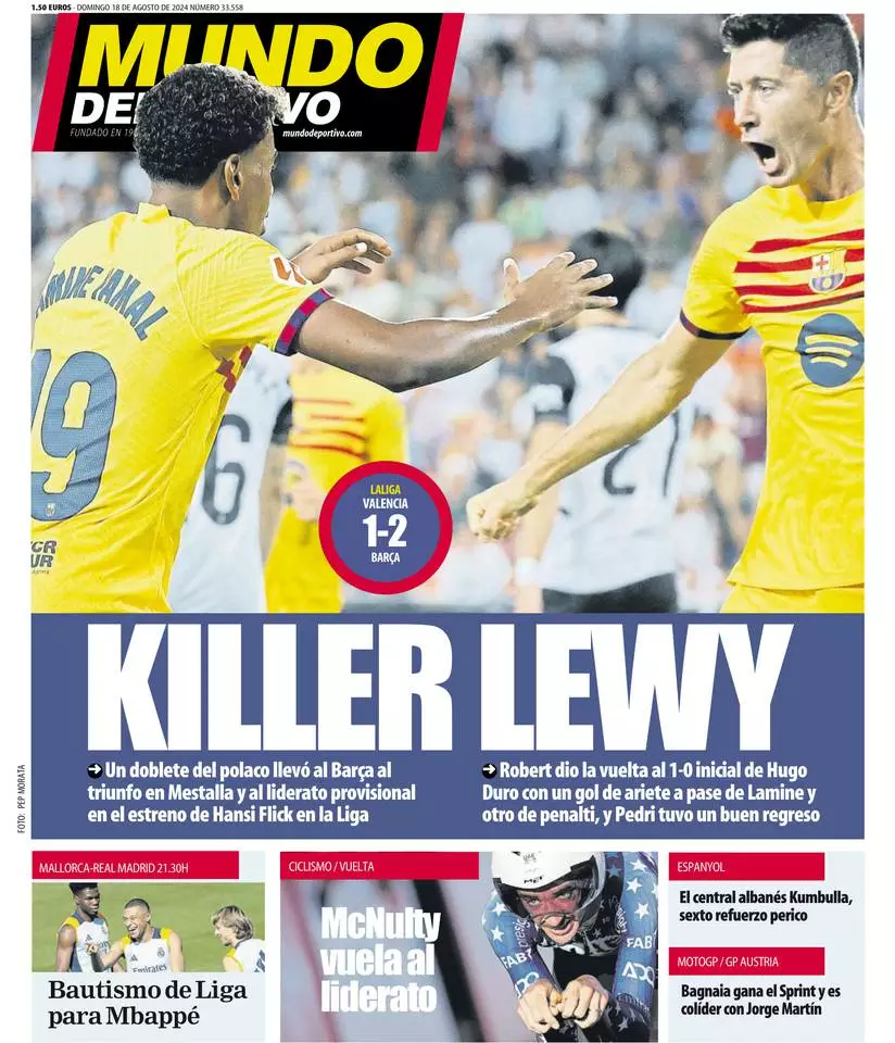 Prima-pagina-mundo_deportivo-edizione-di-oggi-18-08-2024