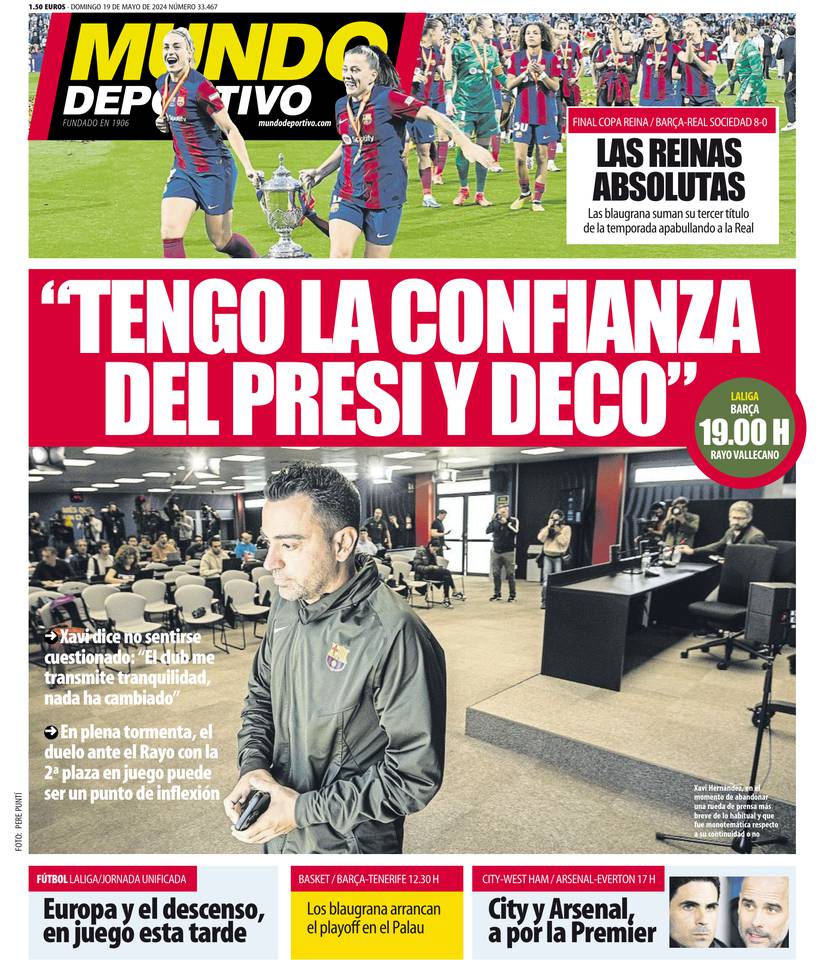 Prima-pagina-mundo deportivo-edizione-di-oggi-19-05-2024