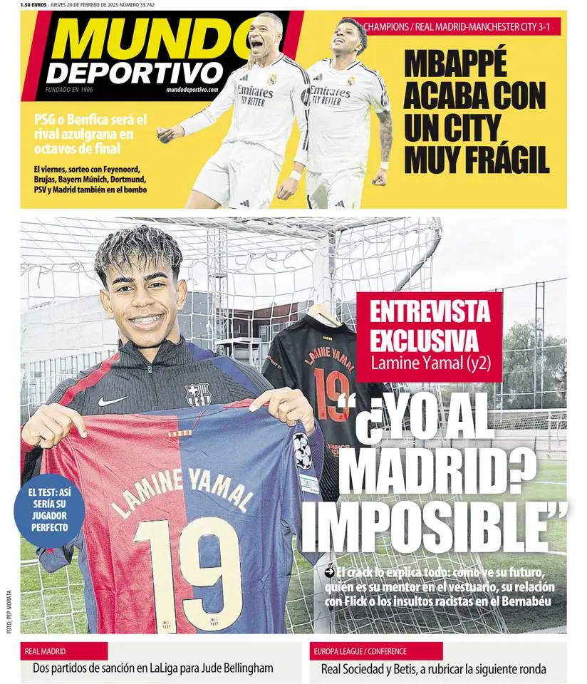 Prima-pagina-mundo_deportivo-edizione-di-oggi-20-02-2025