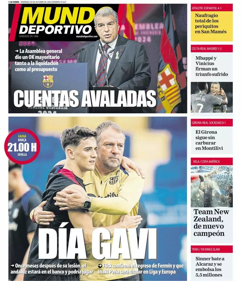 Prima-pagina-mundo_deportivo-edizione-di-oggi-20-10-2024