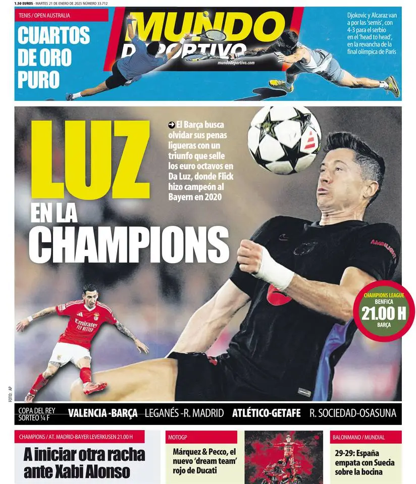 Prima-pagina-mundo_deportivo-edizione-di-oggi-21-01-2025