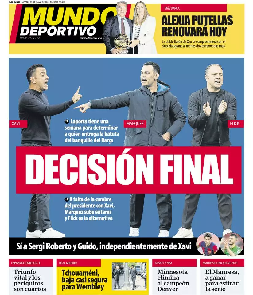 Prima-pagina-mundo_deportivo-edizione-di-oggi-21-05-2024