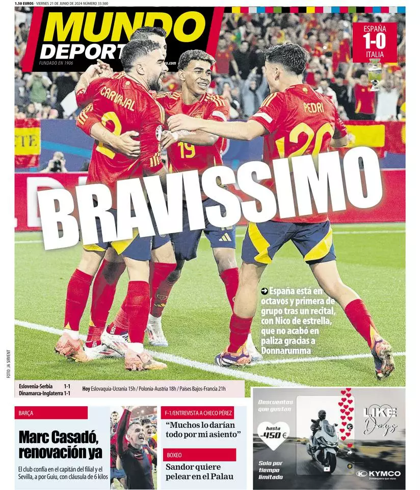 Prima-pagina-mundo_deportivo-edizione-di-oggi-21-06-2024