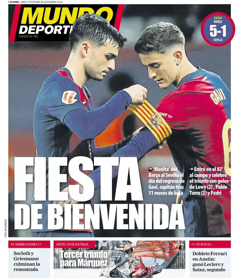 Prima-pagina-mundo_deportivo-edizione-di-oggi-21-10-2024