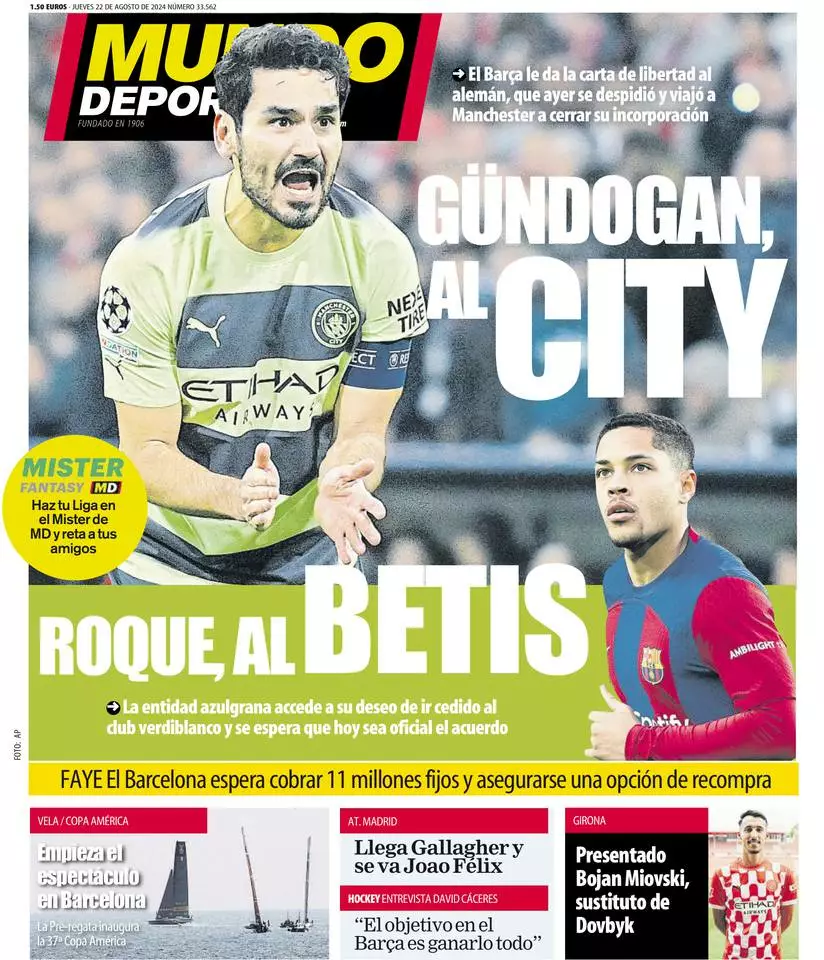 Prima-pagina-mundo_deportivo-edizione-di-oggi-22-08-2024