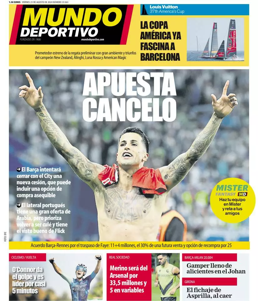 Prima-pagina-mundo_deportivo-edizione-di-oggi-23-08-2024