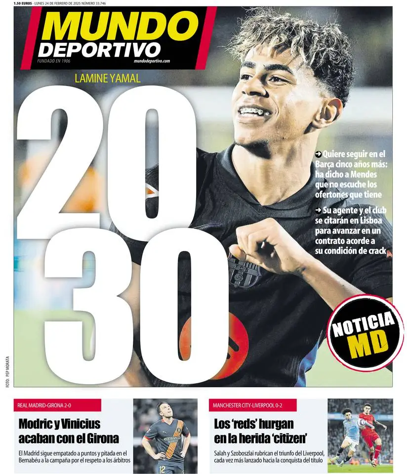 Prima-pagina-mundo_deportivo-edizione-di-oggi-24-02-2025