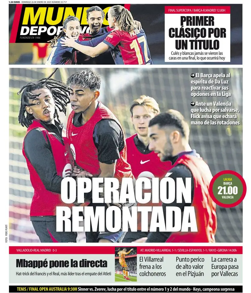 Prima-pagina-mundo_deportivo-edizione-di-oggi-26-01-2025