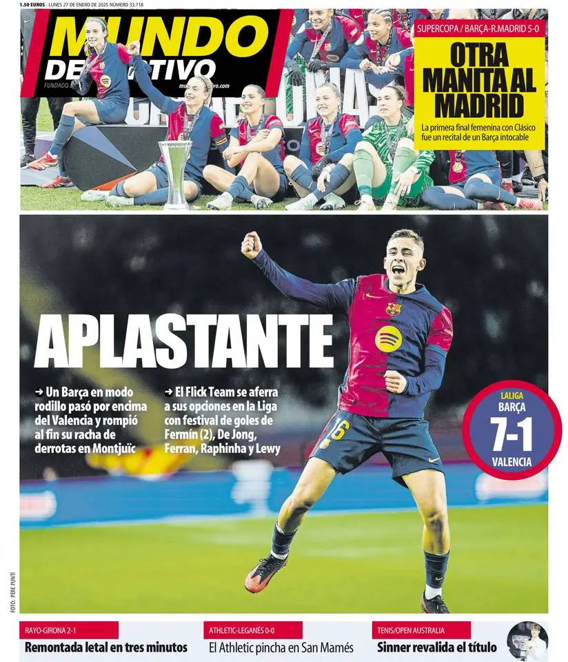 Prima-pagina-mundo_deportivo-edizione-di-oggi-27-01-2025