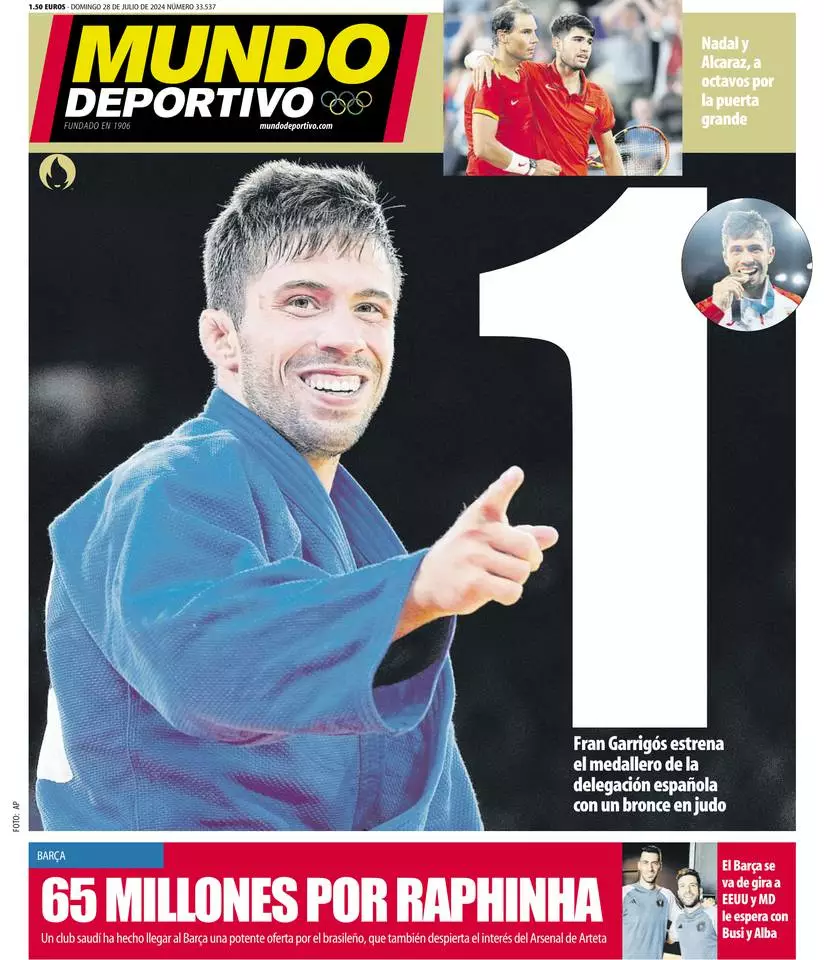 Prima-pagina-mundo_deportivo-edizione-di-oggi-28-07-2024