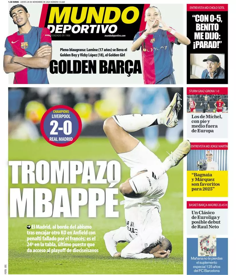 Prima-pagina-mundo_deportivo-edizione-di-oggi-28-11-2024