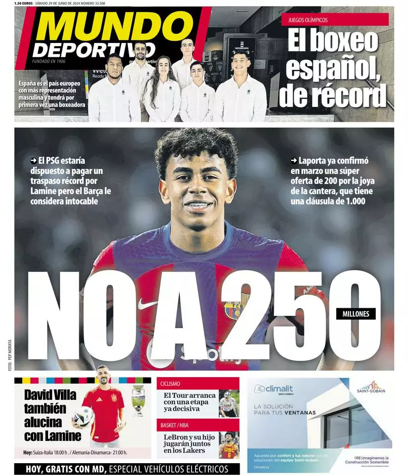 Prima-pagina-mundo_deportivo-edizione-di-oggi-29-06-2024