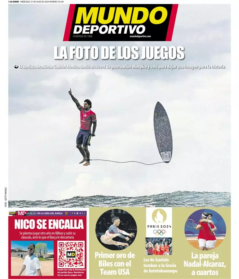 Prima-pagina-mundo_deportivo-edizione-di-oggi-31-07-2024