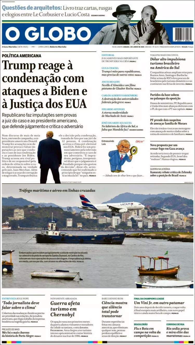 Prima-pagina-oglobo-edizione-di-oggi-01-06-2024