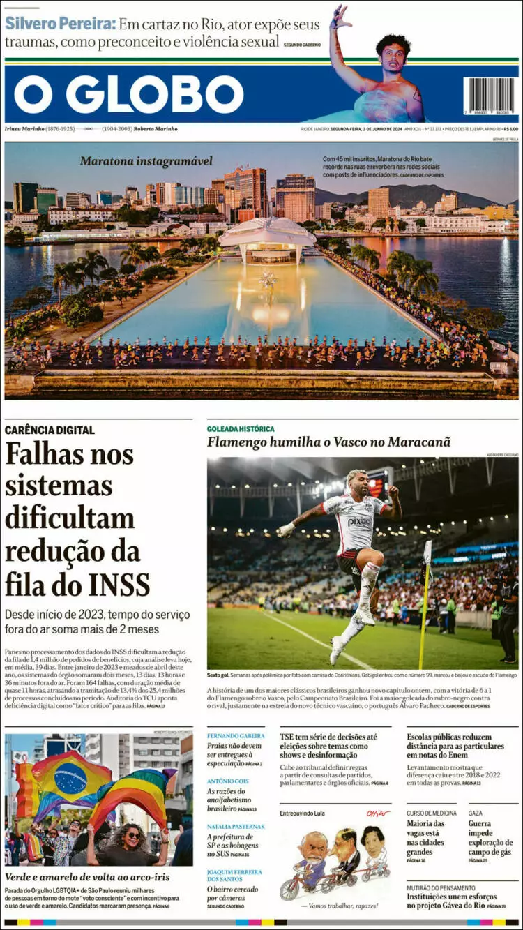 Prima-pagina-oglobo-edizione-di-oggi-03-06-2024