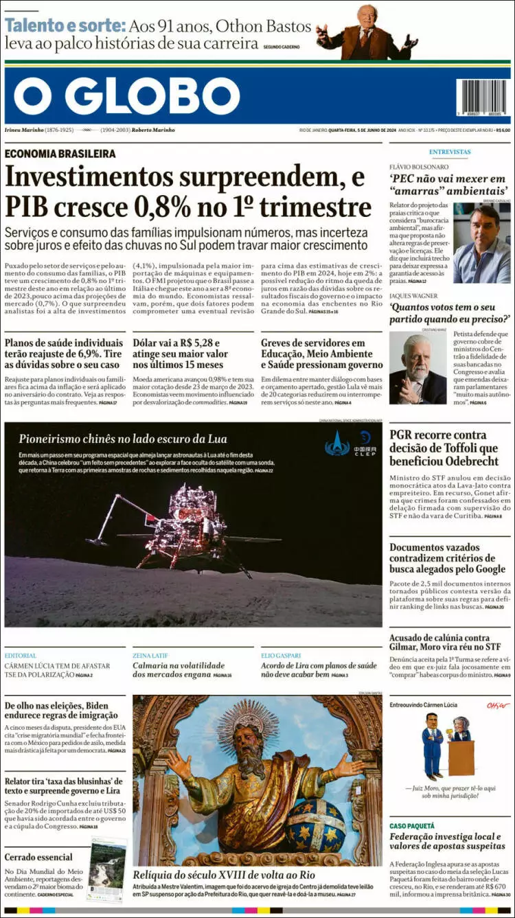 Prima-pagina-oglobo-edizione-di-oggi-05-06-2024