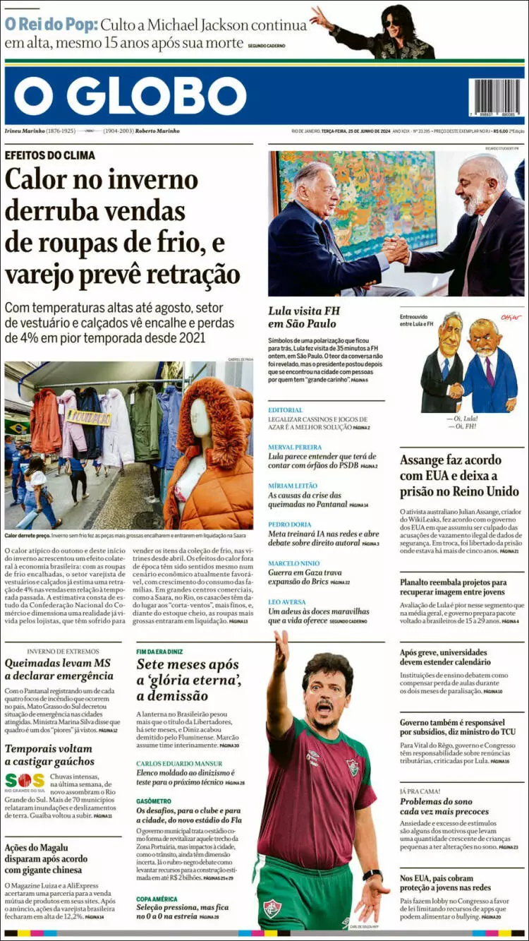 Prima-pagina-oglobo-edizione-di-oggi-2024-06-25