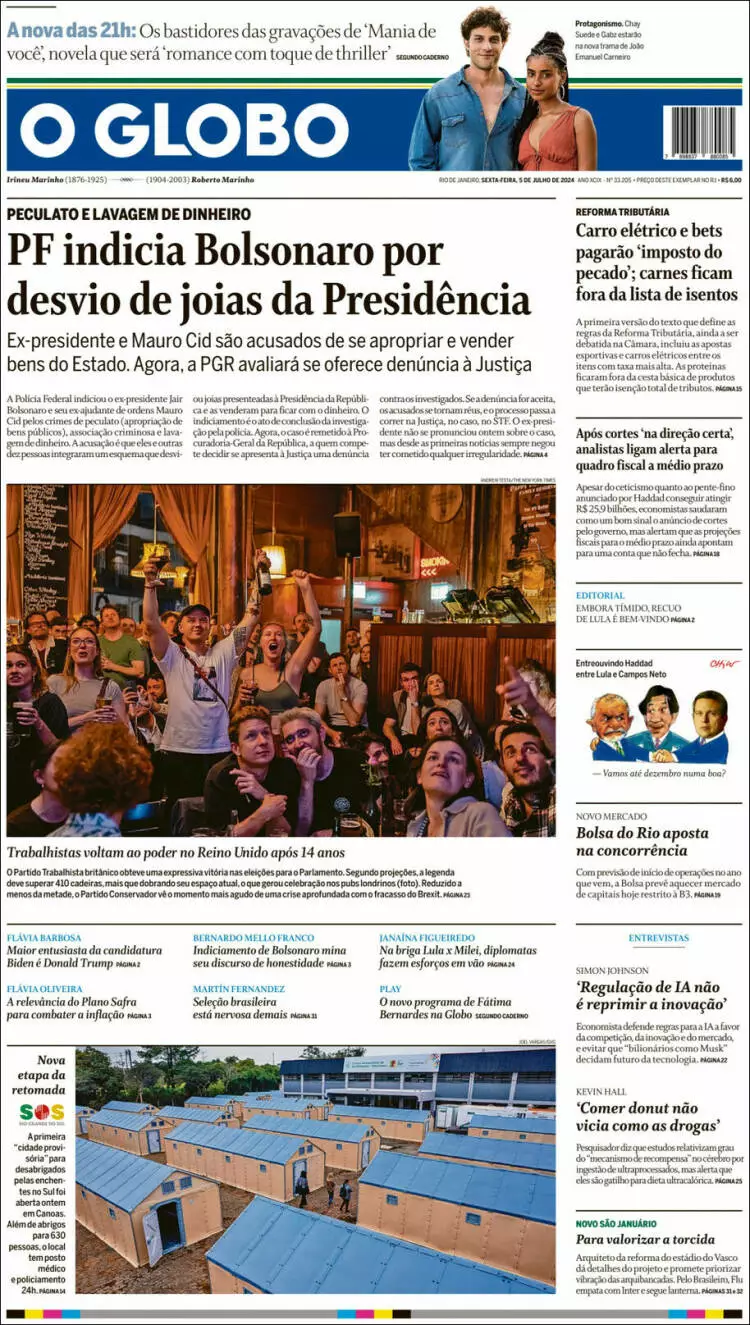 Prima-pagina-oglobo-edizione-di-oggi-2024-07-05