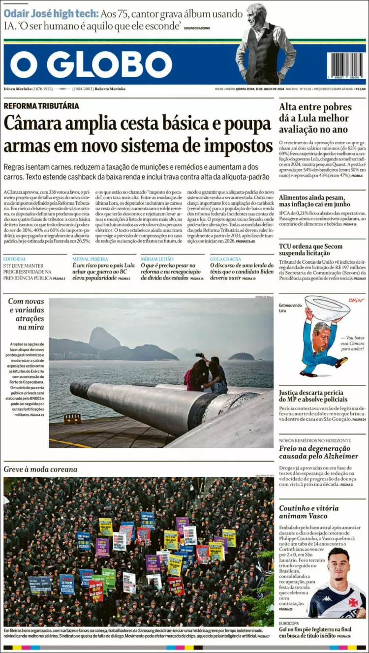 Prima-pagina-oglobo-edizione-di-oggi-2024-07-11