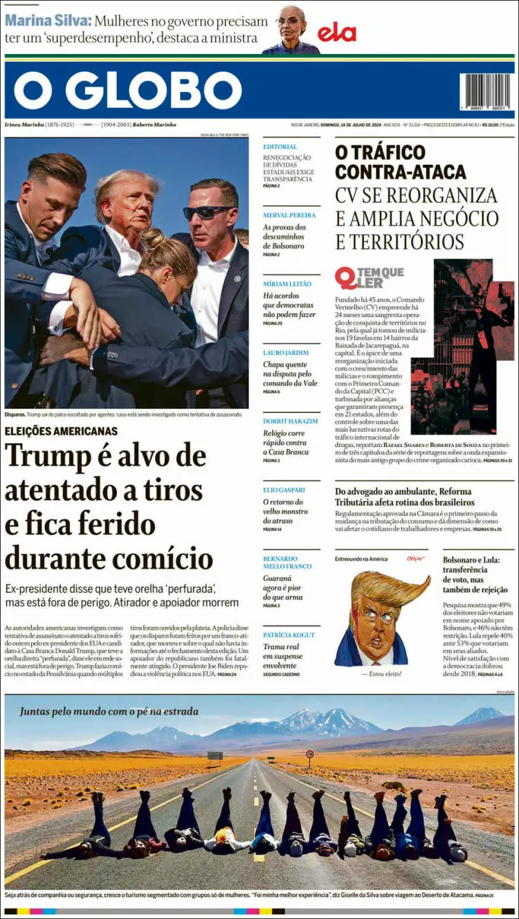 Prima-pagina-oglobo-edizione-di-oggi-2024-07-14