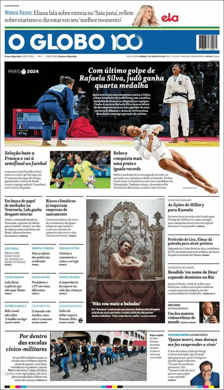 Prima-pagina-oglobo-edizione-di-oggi-2024-08-04