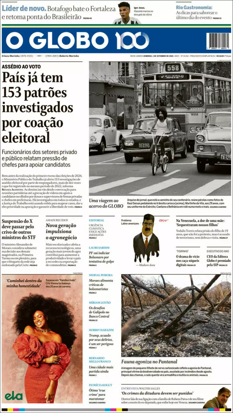 Prima-pagina-oglobo-edizione-di-oggi-2024-09-01