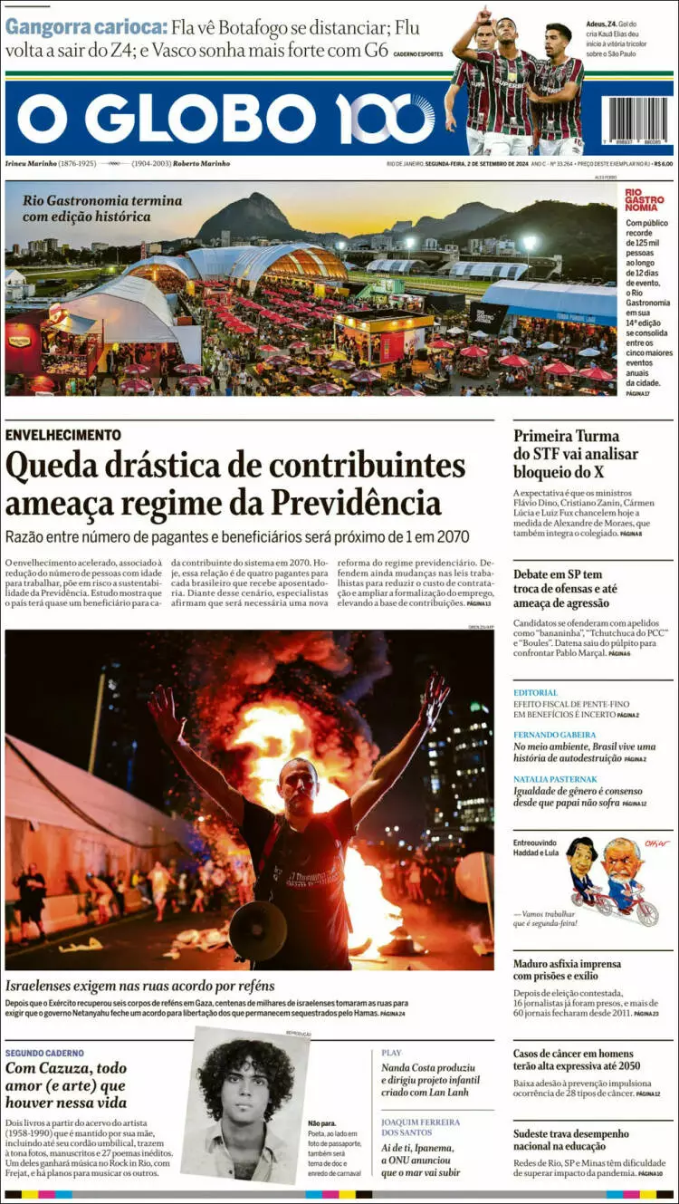 Prima-pagina-oglobo-edizione-di-oggi-2024-09-02