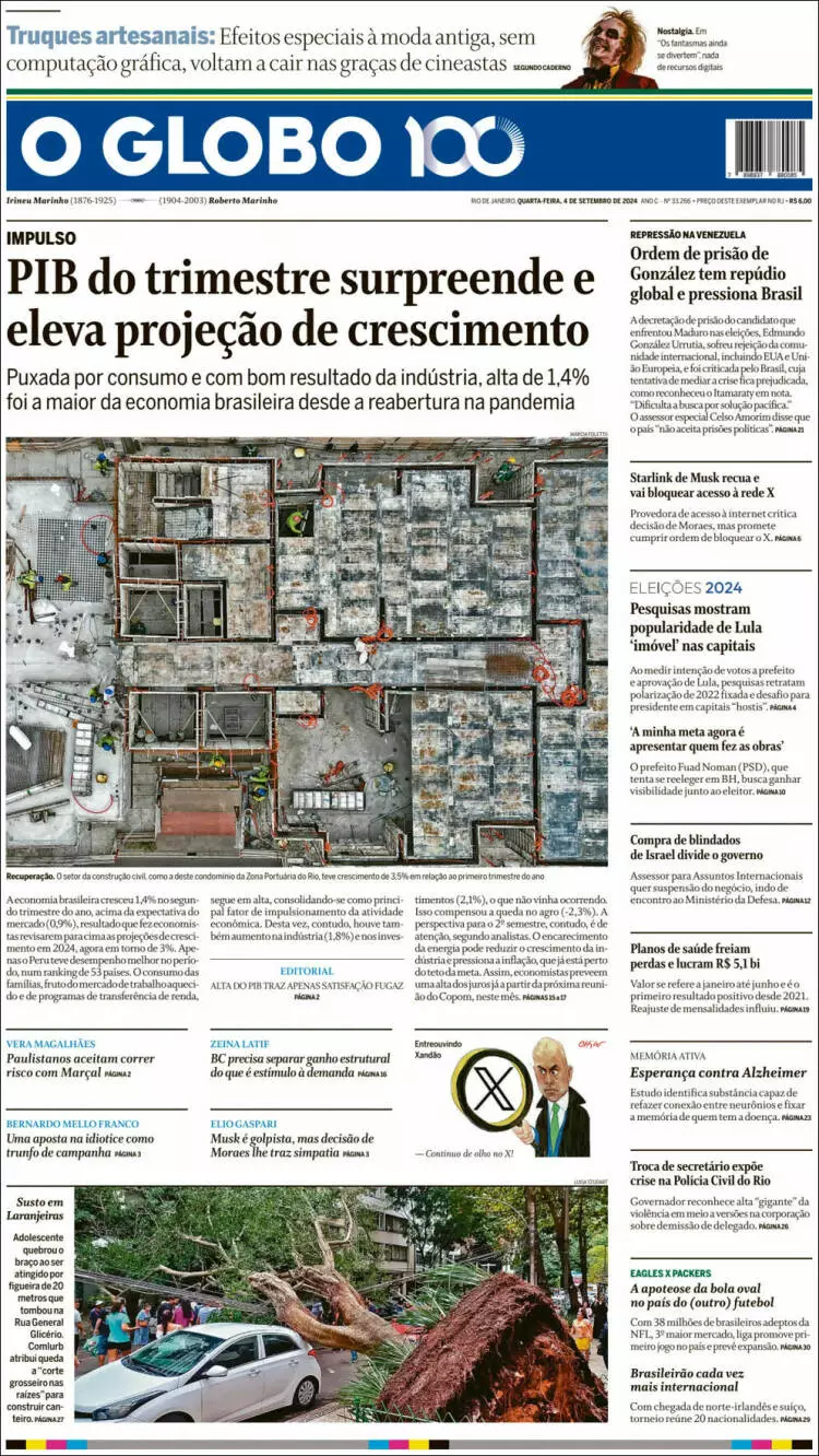 Prima-pagina-oglobo-edizione-di-oggi-2024-09-04