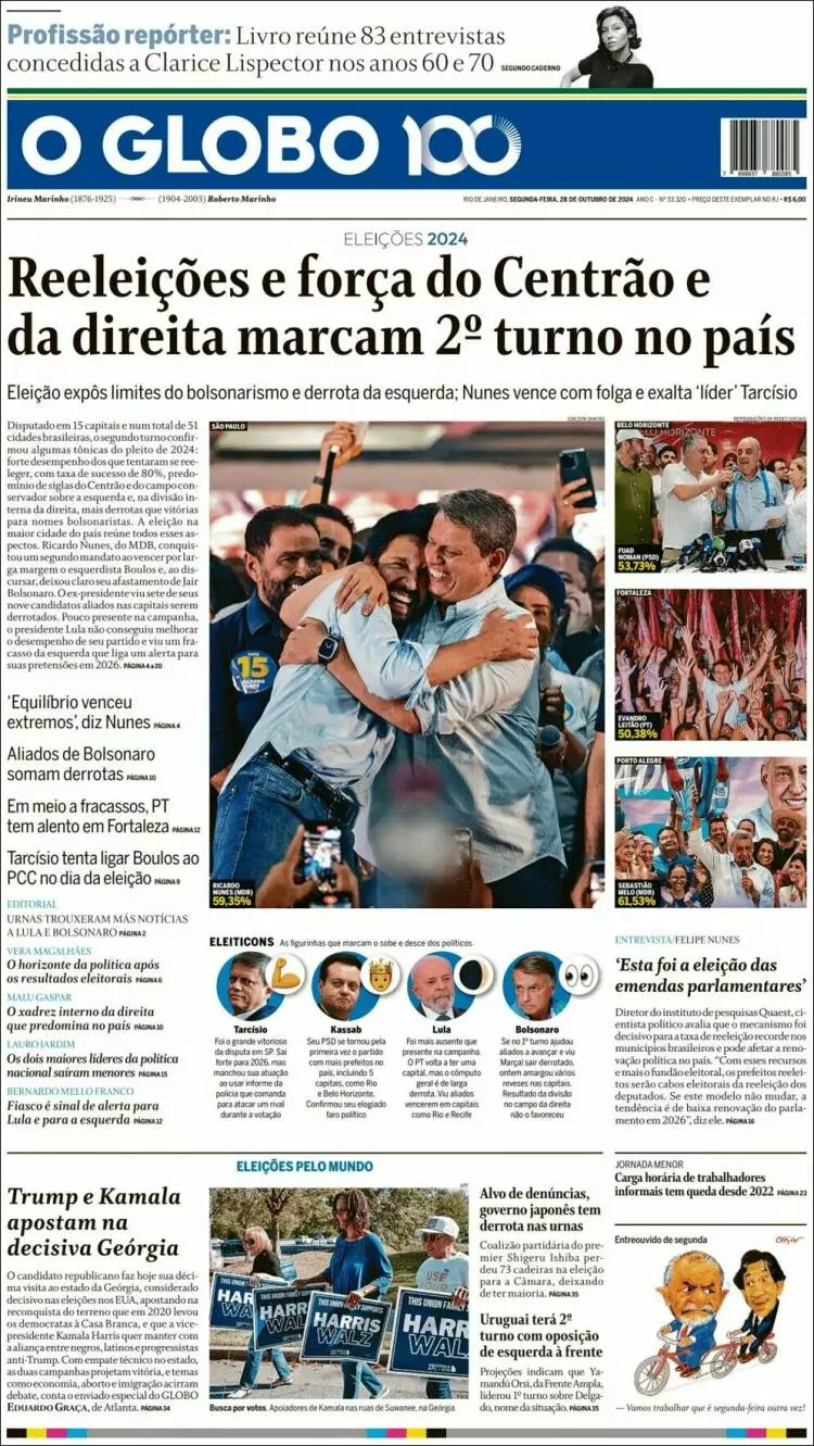 Prima-pagina-oglobo-edizione-di-oggi-2024-10-28